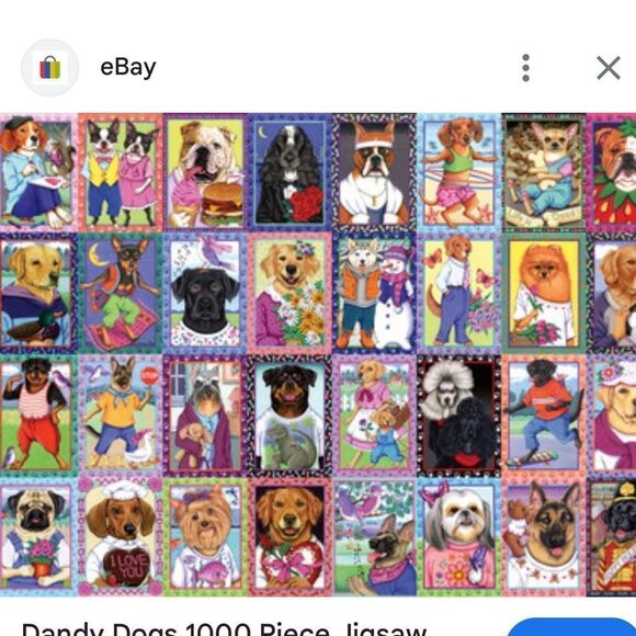 Jigsaw Puzzle Dandy Dogs 1000 Piece - Picture 5 of 10